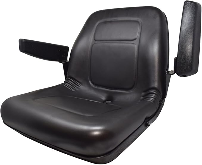 High Seat W/Armrests Black Gravely Back Lawn W/Armrests Gravely 03829400 01546100 HBLMSWABGHH