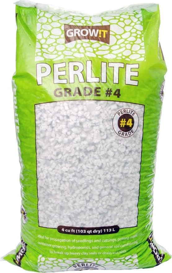 JSPERL32 - Grade #4 Perlite Super Course (4 Cubic Feet) Hydroponic Perlite White - Better Aeration and Drainage Derived from a Natural Source Odorless and Lightweight Completely Sterile