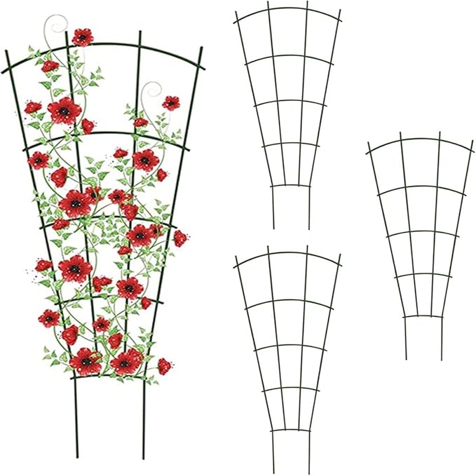4 Pcs Indoor Plant Trellis for Potted Plants Climbing Outdoor Metal Garden Trellis for Climbing Plants Houseplants Flowers Vine Ivy