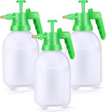Nuogo 3 Pcs Handheld Pump Sprayer Manual Garden Sprayer Pressure Sprayer Pump Spray Bottle with Adjustable Brass Nozzle for Lawn Plants Weeds Spraying Watering