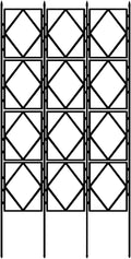 LTSRLL Large Metal Garden Trellis 90cm/35.4in 120cm/47.2in 150cm/59in 180cm/70.8in 220cm/86.6in Hoya Support Foldable Climbing Plant Stake(Black180cm/70.8in)