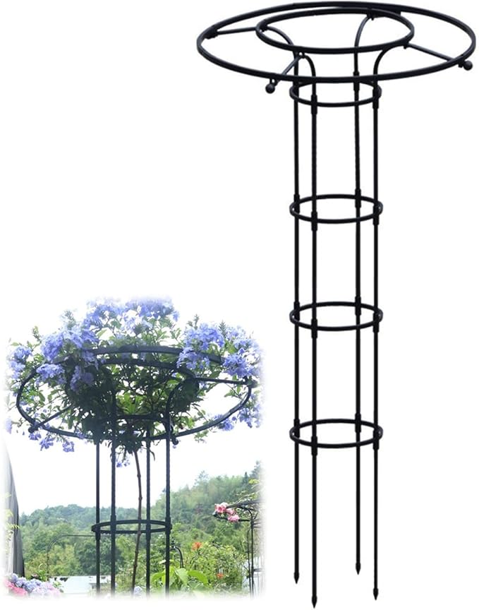 Umbrella Garden Trellis for Climbing Plants Outdoor3/4/5/5.9/6.9 feet Tall Plant TrellisRustproof Plant Support for Climbing Vines Flower Stands Vegetable Outdoor Potted Plant ( Size : 180cm/5.9ft )