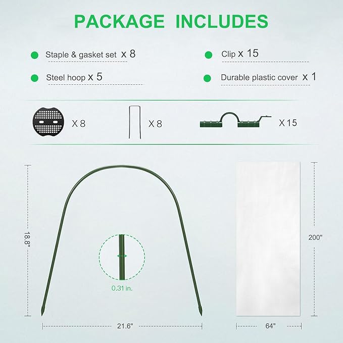 Mini Greenhouse Tunnel Greenhouses for Outdoors Green House Hoops Small Greenhouse Kits to Build Green Houses for Outside