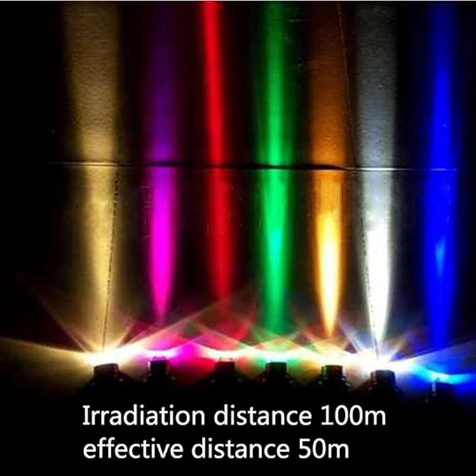 Rotating LED Spotlight - 10W Wall Light with Long Range Waterproof IP65 Outdoor Light with Narrow Beam Adjustable Projection Light for Bridge billboards Yellow-10W(85-265V)