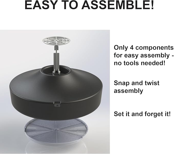 STUCK Pro AGO Mosquito Trap + Decorative Bucket Naturally Attract &amp Capture Container-Breeding Mosquitoes Pet &amp Kid Safe Just Add Water &amp Attractant &amp Place on the Included Vessel