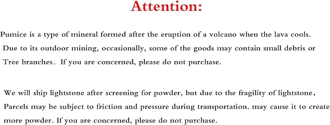 Garden Pumice Rock Horticultural Cactus Bonsai Succulent Soil Additive for Plants Landscaping Vase Fillers (1/4 inch 10 QT)