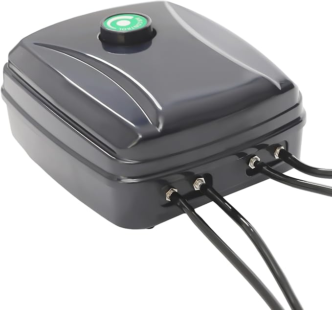 5 Gallon Deep Water Culture Bucket System- Complete 2 Bucket DWC Hydroponics Kit with 12W Air Pump Net Pots &amp Clay Pebbles Ideal for Indoor Gardening of Tomatoes Lettuce Strawberries