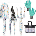 5PC Garden Tool Set Heavy Duty Gardening Hand Tool Set w/Garden Tool Bag