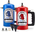 toolant 32 oz Refillable Pressurized Sprayer Steel Canister Rust-Resistant Lining Needle Valve Leak-Resistant 1.0/0.6 mm Nozzles Funnel Included 200 PSI Max for Brake Cleaner &amp Solvents 2