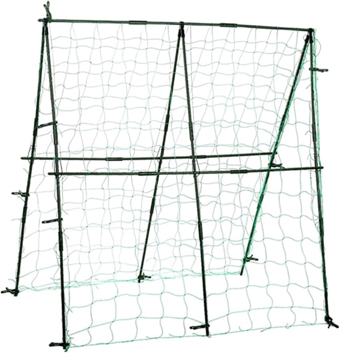 Generic Cucumber Trellis Plant Grow Support A Frame Garden Trellis with Netting for Tomato Squash