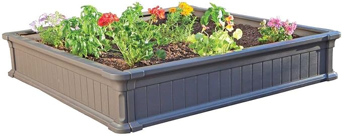 LIFETIME 60065 Raised Garden Bed 4 by 4 Feet 1 Bed
