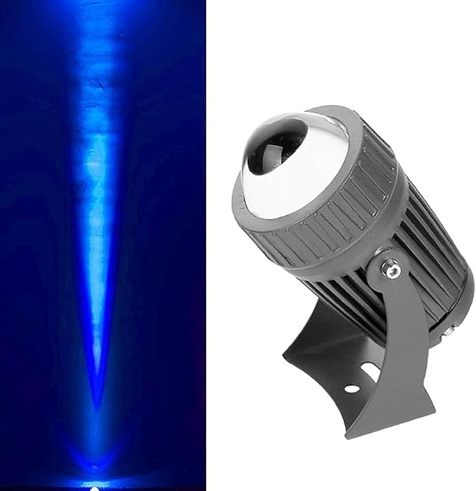 LED Beam Spotlight - Rotating LED Beam IP66 Waterproof Ground Landscape Lighting Narrow Beam Wall Washing Light Source Suitable for Parties Hotel BillboardsCold White 10W(24V)