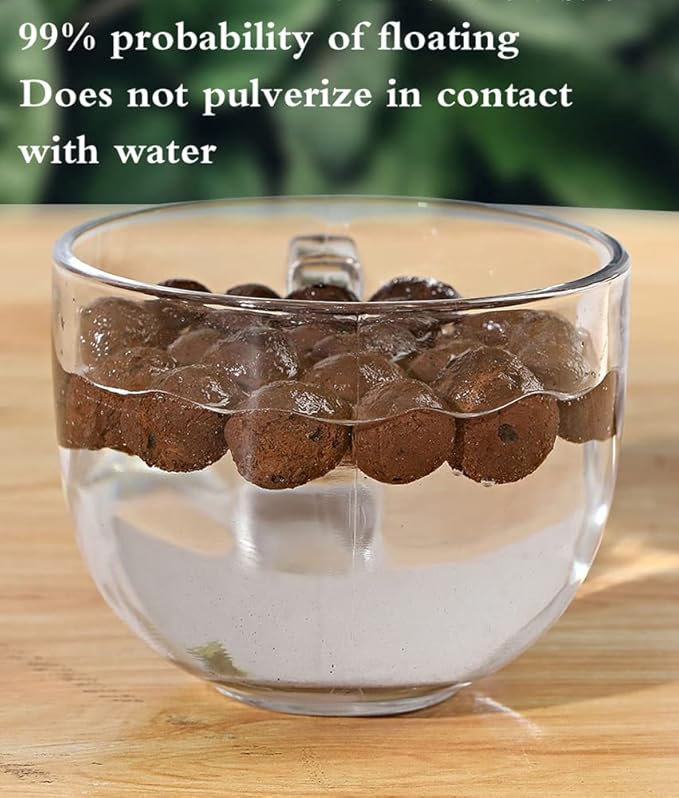 Voulosimi Clay Pebbles Hydroponic Rocks Organic Ceramsite Grow Media for HorticulturalOrchidsDrainage (18LB)