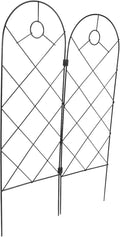 2pcs Iron Plant Stake Support Garden Trellis Climbing Rack for Outdoor Potted Plants and Vines Sturdy Green Climbing Frame Gardening Accessories