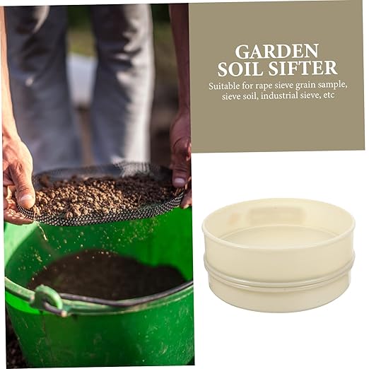 1set Garden Soil Sieve Nylon Mesh Sifter for Efficient Soil Filtration for Gardening Potting and Composting Lightweight and Easy to Use Mesh Design