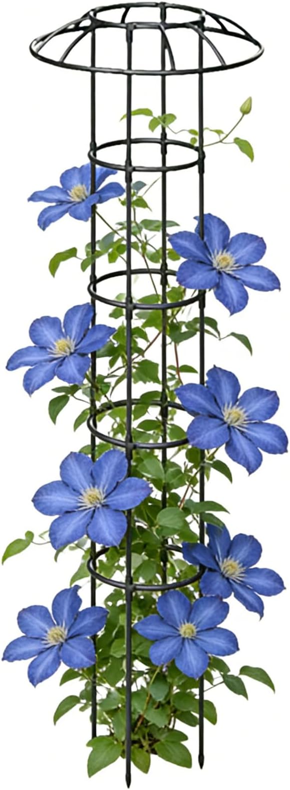 Garden TrellisVertical Rustproof Stable Vine Supports - Umbrella Trellis Tower Framefor Clematis Vegetable Dragon Fruit Cucumber Hydrangeas Jasmine Pothos
