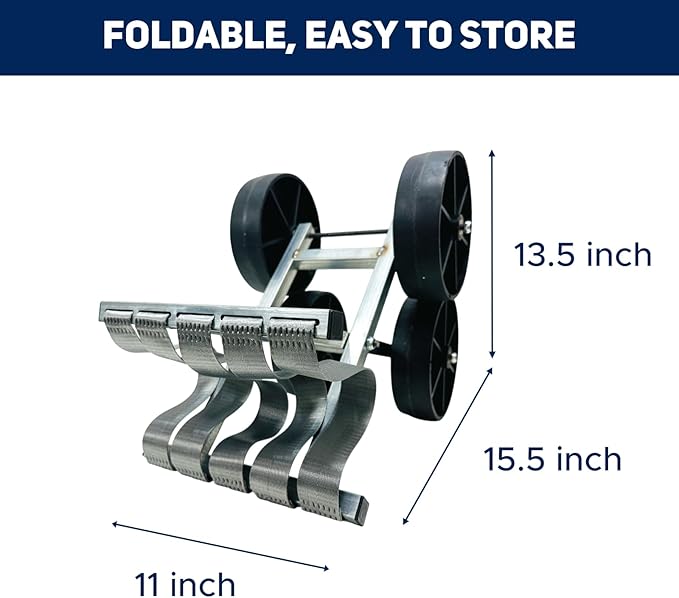 Hryan Rolling Garden Stool for Farm Work Foldable Heavy Duty Roller with Wheels for Daily House Work