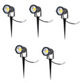 5X IP65 Outdoor Landscape LED Lawn Light Garden Spotlight 5W 12V AC DC/14