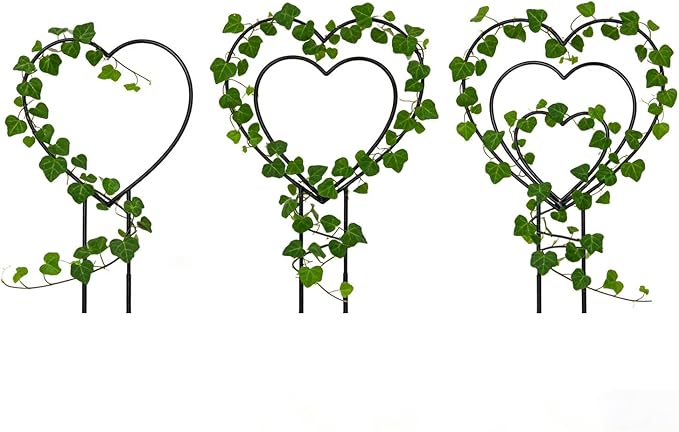 Plant Trellis Indoor - Metal Vine Support Decoration | Plant Trellis Outdoor - for Family Beginner Home Gardening Pairing Indoor House Wedding Vegetable