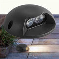 Underground Light LED - IP65 Outdoor Waterproof Spotlight 1 Sides Glow Deck Lights 24V LED Garden Buried Lamp for Patio Pathway Lawn Steps Landscape Lights(Red Light2W-24V)