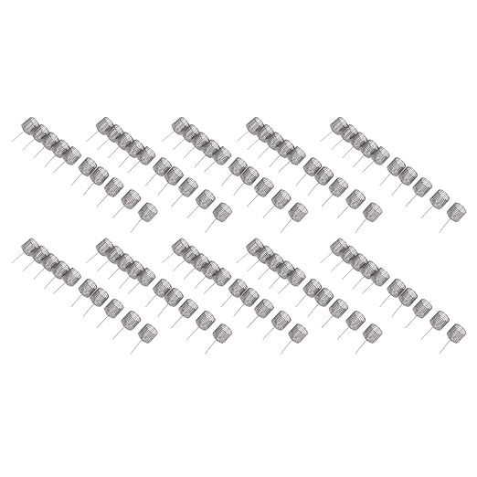 Garden Fertilizer Mesh Baskets Set100PCS Fertilizer Mesh Basket Column Shape Stainless Steel Nutrition Box Tools for Garden Nursery (3x3cm / 1.2x1.2in)