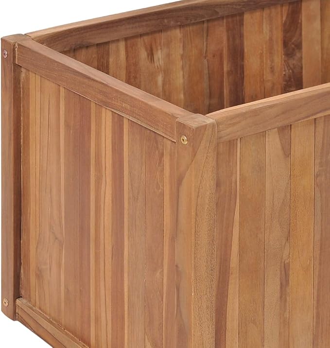 Garden Raised Bed Planter Boxes Garden beds Outdoor Horse Trough planters Raised Flower Bed Suitable for Nursery Corridor Courtyard Orchard 78.7x19.7x19.7 Solid Teak Wood