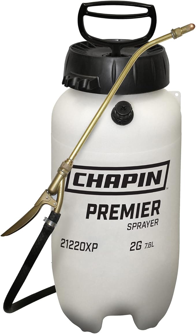 Chapin 21220XP 2-Gallon Pro XP Poly Sprayer for Fertilizer Herbicides and Pesticides Translucent White