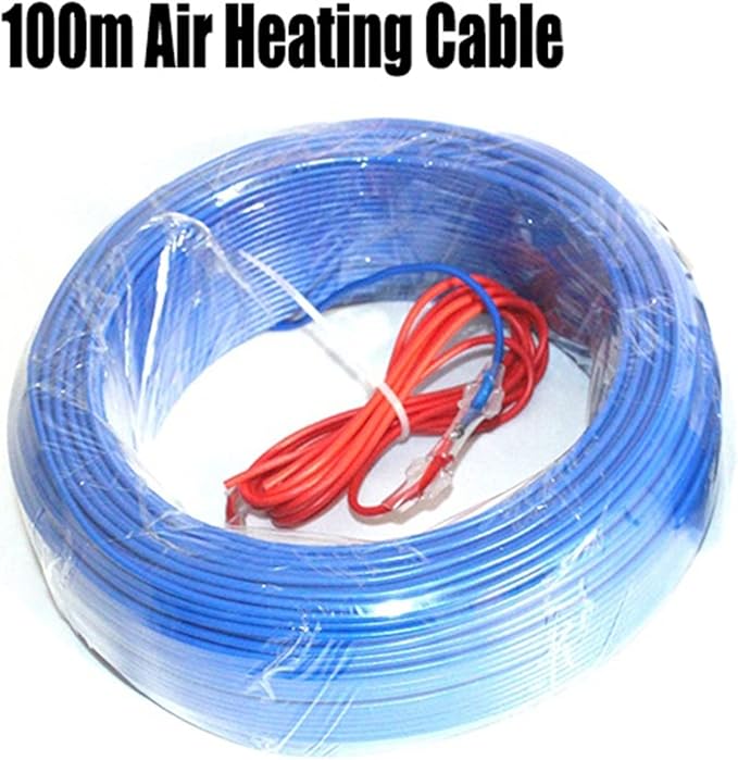 Pipe House Underfloor Heating Soil Air Hotline Breeding Warming Wire Greenhouse Plant Aquarium Heating Cable Soil Electronics (Color : 100m air Heat Cable)
