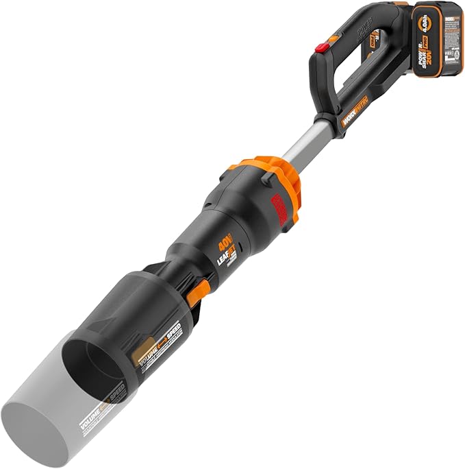 WORX Nitro Cordless Leaf Blower Electric Blower with 620 CFM &amp 165 MPH Blowers for Lawn Care with Brushless Motor &amp 3 Speed Control 2 × 4.0 Ah Batteries &amp Charger Included WG585