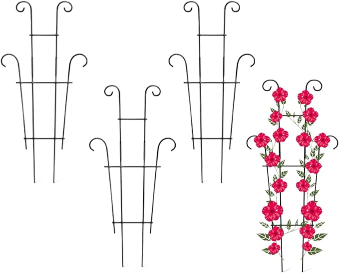 Plant Stand - Rust-Proof Stem Trellis - Garden Trellis for Climbing Plants | for Pothos Ivy Fruit Vegetable Cucumber Bean Flower Pots Planter House