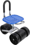 Garden Rolling Stool Seat with Wheels Planting Picking Moving Chair Work Seat Cart Tool Adjustable 360 Degree Rotating