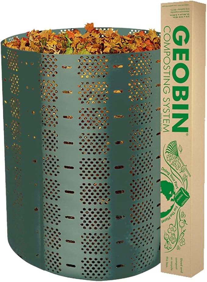 Compost Bin by GEOBIN - 246 Gallon Expandable Easy Assembly Made in The USA (Green)