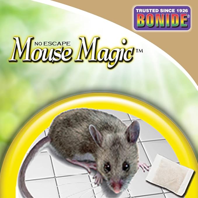 Bonide Mouse Magic Mouse Repellent Scent Packs 4 Ready-to-Use Packs for Indoor &amp Outdoor Rodent Control People &amp Pet Safe (Pack of 12)