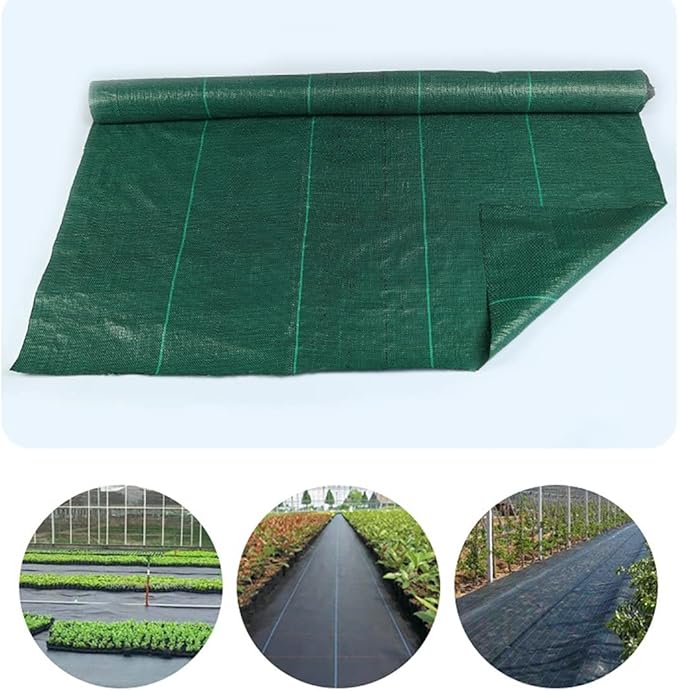 GeotextileWeed Barrier Landscape Fabric Heavy Duty Weed FabricWater Permeable Ground CoverPP Woven Garden Ground CoverTear Resistant Heavy Duty Black (Size : 1.52x46m/5x150ft)