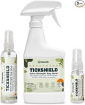 Cedarcide Extra-Strength Tickshield Kit | Deep Woods Cedar Oil Spray Use On Ticks Fleas Chiggers &amp Mosquitoes | Safe for People &amp Pets | Natural Essential Oils | Small