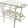 Hydroponic Grow Kit 20 Plant Sites Vegetables Hydroponics Growing System Food-Grade PVC-U Pipes for Fruits Vegetables Herb White(4.3'' Dia Pipes 4 Pipes 2 Layers)