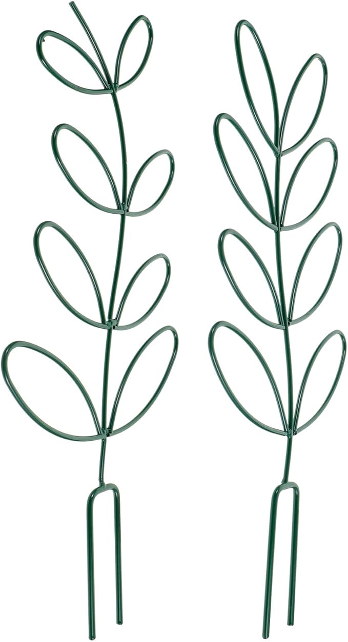 BESPORTBLE 2pcs Green Iron Plant Trellis Support Rack for Climbing Plants Garden Flower Protection Cage Metal Climbing Holder for Potted and Outdoor Garden Use
