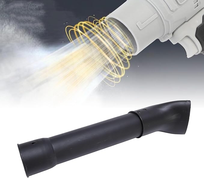 Hilitand Leaf Blower Nozzle Handheld Blower Nozzle Flat End Nozzle for Tight Spaces with 1-Click Installation Compatible with Cordless Handheld Blowers