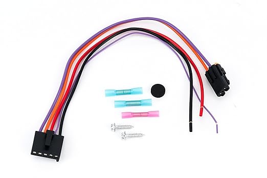 HVAC Blower Motor Resistor Complete Kit with Harness - Replaces 15 81773 89018778 89019351 1581773 15-81773 Compatible with Chevy GMC Vehicles - Silverado Tahoe Suburban Sierra Yukon XL