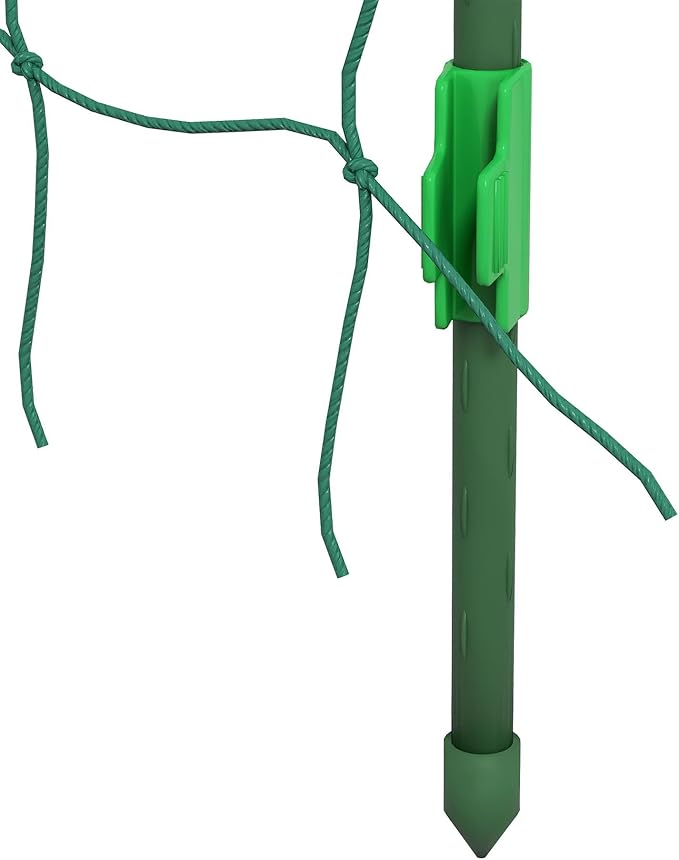 Vertical Growing Arch for Small Spaces 6.8’ High A-Frame Trellis with Coated Steel Frame Maximizes Garden Yield for Cucumbers Peas and Pole Beans