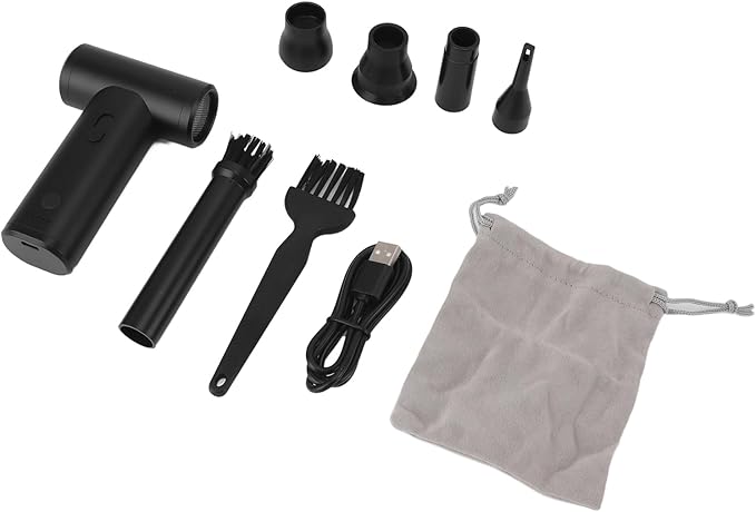 Dry Blower Portable Handheld Compact Blower 110000 RPM Compact High Speed Fan with 4000mAh Battery for Car Drying Leaf Snow Camping