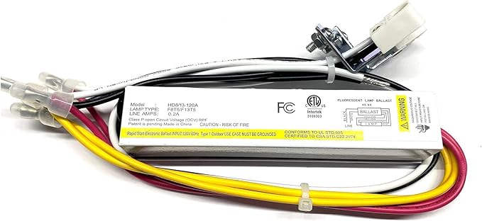 Electronic Ballast for F8T5 or F13T5 Fluorescent Lamp - HD8/13-120A