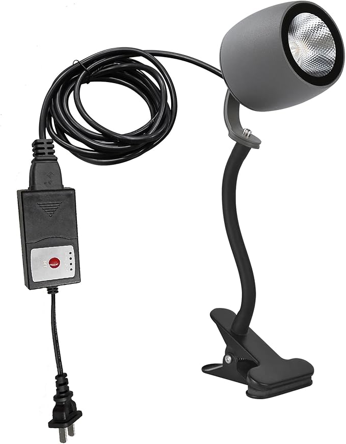 Kiven IP65 Waterproof LED Landscape Up Down Light LED Decorative Spotlight Lamp with Plug-in Cord and Timer for Indoor Outdoor Plants Yard Advertising Board LED Lawn Light (10W Cool White)