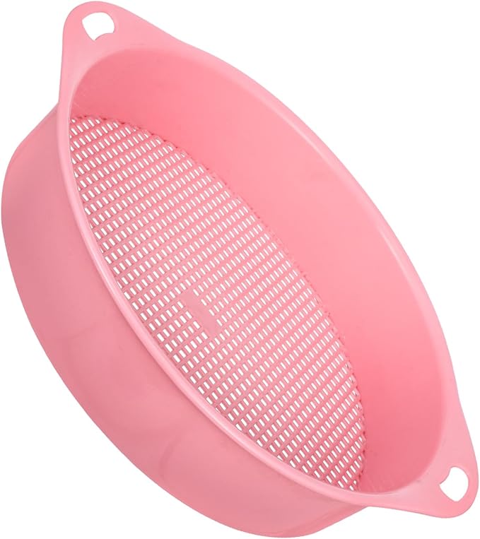 Sosoport 5pcs Manual Soil Sifter Fine Mesh Sieve Garden Sifting Tool Sifting Pan Compost Screen for Home Gardening