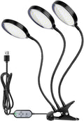 USB Plant Grow Light 78 LEDs Sunlight Full Spectrum Adjustable Desktop Clamp Growing Lamp for Indoor Plants 5 Dimmable Levels 4/8/12H Timer ClipOn Lamp for Easy Fixing on Items 360°Flexible