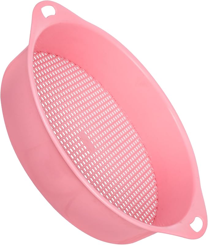 Sosoport 4pcs Heavy Duty Garden Soil Sifter Mesh Sieve for Rocks Debris Removal Extra Sifting Pan for Gardening