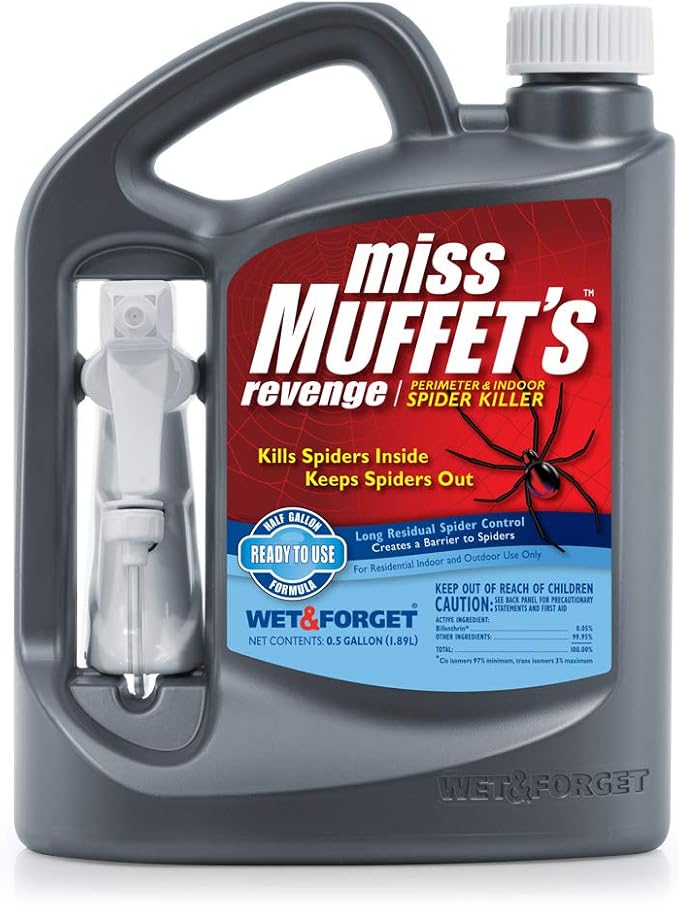 Miss Muffet's Revenge Spider Killer Indoor and Outdoor Spider Control 64 OZ. Ready to Use