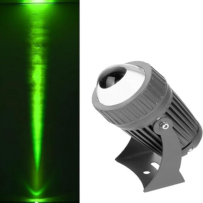 10W Outdoor LED Spot Lights - Rotation Led Beam Lamp IP66 Waterproof Ground Landscape Lights Narrow Beam Wall Washer Spotlights For Parties Hotel Billboard Building Remote Lighting(Green12V)
