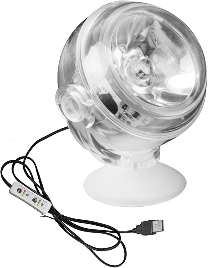Kiven Led Fish Tank Light Landscape Spotlight Outdoor/Indoor Blue Light Underwater Spotlight LED Light with Timer Adjustable for Fish Tank Pond Pool Plant Lawn