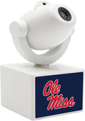 Sporticulture NCAA American Football Mississippi Ole Miss - Adjustable Led Mini Spotlight Projector with 6 Team Logo Designs - Portable &amp Rechargeable Spotlight - Battery-Operated - 4.375” x 3.125